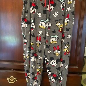 Disney Pajama Bottoms - Gray with Mickey and Friends